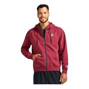 Peloton sweatshirt hoodie Burgundy Red Heavyweight Full Zip Fleece Pocket
